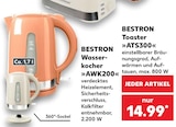 Wasserkocher »AWK200« im Kaufland Prospekt Wasserkocher »AWK200« von BESTRON im aktuellen Kaufland Prospekt für 14,99 €