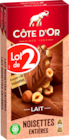 TABLETTES AU CHOCOLAT AU LAIT ET NOISETTES CÔTE D'OR - COTE D OR - Auchan Hypermarché à Caluire-et-Cuire TABLETTES AU CHOCOLAT AU LAIT ET NOISETTES CÔTE D'OR - COTE D OR en promo chez Auchan Hypermarché Caluire-et-Cuire à 6,99 €