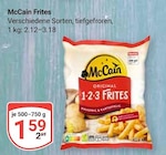 Frites Angebote von McCain bei GLOBUS Weimar für 1,59 €