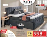 Boxspringbett VEGAS LUX von moderano für 998,00 € bei Zurbrüggen im Angebot Boxspringbett VEGAS LUX von moderano im aktuellen Zurbrüggen Prospekt
