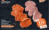Schweinerückensteak von LandPrimus im aktuellen tegut Prospekt für 1,29 €