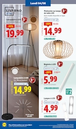 Prix et réduction Plafonnier LED dans le prospectus Lidl en cours Offre Plafonnier LED dans le catalogue Lidl du moment à la page 54