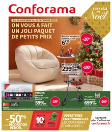 Conforama Catalogue "On vous a fait un joli paquet de petits prix", 52 pages, Saint-Max, 29/11/2022 - 26/12/2022 Conforama Catalogue "On vous a fait un joli paquet de petits prix", 52 pages, Saint-Max, 29/11/2022 - 26/12/2022