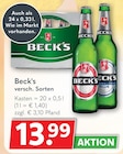 Getränkeland Heidebrecht - Beck's Angebot im Prospekt Beck's bei Getränkeland Heidebrecht im Prospekt "" für 13,99 €