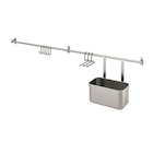 Stangen mit Haken + 1 Behälter Edelstahl bei IKEA im Prospekt "" für 37,95 €