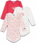 Lot de 3 bodys manches longues - Petit Bateau dans le catalogue Intermarché