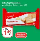 Blockkuchen von Jeden Tag im aktuellen GLOBUS Prospekt
