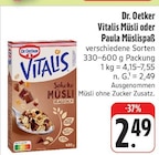 nah und gut - Vitalis Müsli Angebot im Prospekt Vitalis Müsli bei nah und gut im Prospekt "" für 2,49 €