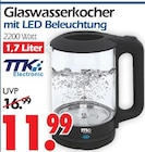 Glaswasserkocher mit LED Beleuchtung Angebote von TTK Electronic bei Wreesmann Weimar für 11,99 €