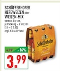 HEFEWEIZEN oder WEIZEN-MIX Angebote von Schöfferhofer bei Marktkauf Marl für 3,99 €