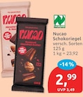 Schokoriegel von Nucao für 2,99 € bei budni im Angebot Schokoriegel von Nucao im aktuellen budni Prospekt