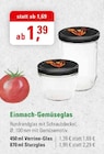 Einmach-Gemüseglas im Angebot bei ZG Raiffeisen in Lörrach Einmach-Gemüseglas Angebote bei ZG Raiffeisen Lörrach für 1,39 €