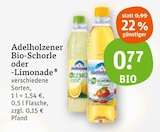 Bio-Schorle oder -Limonade von Adelholzener im aktuellen tegut Prospekt für 0,77 €