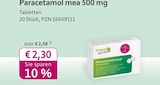 Paracetamol mea 500 mg bei mea - meine apotheke im Prospekt "" für 2,30 €
