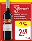 Spätburgunder QbA von Baden im aktuellen ALDI Nord Prospekt für 2,49 €