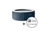 Spa gonflable bleu navy 6 places Intex V2 - Intex en promo chez Castorama Paris à 499,90 €