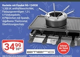 Raclette mit Fondue RG-124930 von Emerio im aktuellen GLOBUS Prospekt