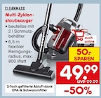 Multi-Zyklon-Staubsauger von Cleanmaxx im aktuellen Netto Marken-Discount Prospekt für 49,99 €