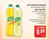 zuckerfreie Limonade oder Cola-Mix im Angebot bei Marktkauf in Neustadt zuckerfreie Limonade oder Cola-Mix Angebote von deit bei Marktkauf Neustadt für 0,89 €