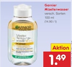 Mizellenwasser im Netto Marken-Discount Prospekt Mizellenwasser von Garnier im aktuellen Netto Marken-Discount Prospekt für 1,49 €