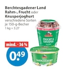 Rahmen im V-Markt Prospekt Rahm-, Frucht oder Knusperjoghurt von Berchtesgadener Land im aktuellen V-Markt Prospekt für 0,49 €