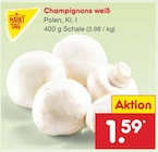 Champignons weiß im Angebot bei Netto Marken-Discount in Reutlingen Champignons weiß Angebote von MARKT TAG bei Netto Marken-Discount Reutlingen für 1,59 €