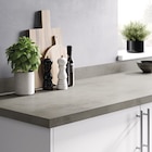 Plan de travail stratifié imitation beton l. 300 cm en promo chez Brico Dépôt Melun à 92,90 €