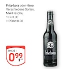 GLOBUS - Fritz-kola Angebot im Prospekt Fritz-kola bei GLOBUS im Prospekt "" für 0,99 €