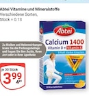 Vitamine und Mineralstoffe im Angebot bei GLOBUS in Oberhausen Vitamine und Mineralstoffe Angebote von Abtei bei GLOBUS Oberhausen für 3,99 €