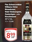 Schwarzwälder Williams Christ Birnenbrand Angebote von Fies bei GLOBUS Duisburg für 8,99 €