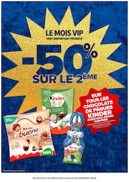 Prix et réduction Kinder Chocolat dans le prospectus Carrefour en cours Offre Kinder Chocolat dans le catalogue Carrefour du moment à la page 2