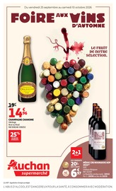 Vin en promo dans le catalogue Auchan Supermarché à la page 1