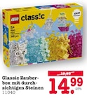 Classic Zauberbox mit durchsichtigen Steinen von LEGO für 14,99 € bei E center im Angebot Classic Zauberbox mit durchsichtigen Steinen von LEGO im aktuellen E center Prospekt