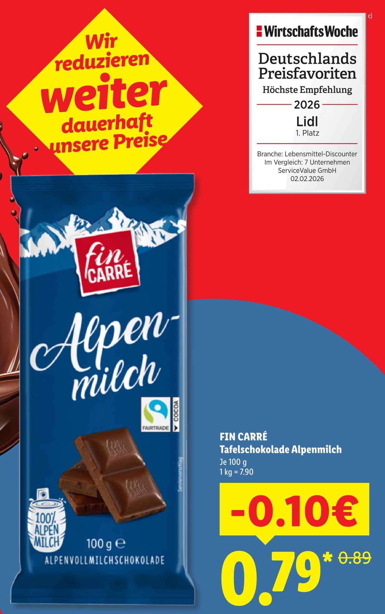 Tafelschokolade Alpenmilch