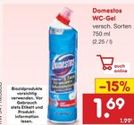WC-Gel Angebote von Domestos bei Netto Marken-Discount Trier für 1,69 €