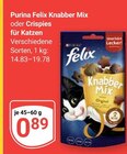 Knabber Mix im Angebot bei GLOBUS in Hoyerswerda Knabber Mix Angebote von Purina Felix bei GLOBUS Hoyerswerda für 0,89 €