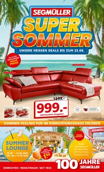 Sitzmöbel im Segmüller Prospekt "SEGMÜLLER SUPER SOMMER" mit 8 Seiten (Nürnberg)