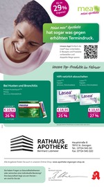 mea - meine apotheke Apotheken Prospekt der aktuellen Woche mit 4 Seiten, gültig von 01.02.2026 bis 28.02.2026, in St. Georgen und Umgebung Aktueller mea - meine apotheke Apotheken Prospekt in St. Georgen und Umgebung, "Unsere Februar-Angebote" mit 4 Seiten, 01.02.2026 - 28.02.2026