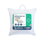 OREILLER MÉMOIRE DE FORME - Bleu Câlin en promo chez Stokomani Levallois-Perret à 12,99 €