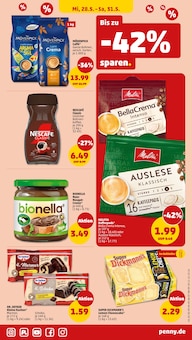 Nescafe im aktuellen Penny Prospekt (Frankfurt (Main)) Nescafe im Penny Prospekt "Wer gĂĽnstig will, muss Penny." mit 45 Seiten (Frankfurt (Main))