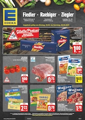 Fleisch im EDEKA Prospekt in Freiberg Aktueller EDEKA Prospekt mit Fleisch, "Wir lieben Lebensmittel!", Seite 1