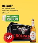 Pils oder Bier & Cola, Angebote von Rolinck bei Getränke Hoffmann Nordhorn für 13,99 €