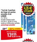 (1)Lot de 3 parfum de linge en perles envolée d’air - LENOR en promo chez Cora Sevran à 13,05 €
