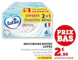 MOUCHOIRS BOITES - Lotus dans le catalogue Super U