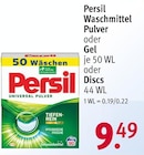 Waschmittel Pulver, Gel oder Discs von Persil im aktuellen Rossmann Prospekt für 9,49 €