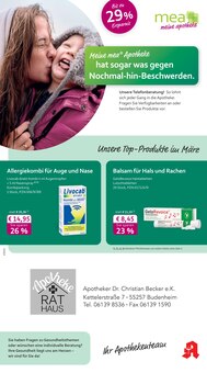 mea - meine apotheke Prospekt der KW 10 "Unsere März-Angebote" Aktueller mea - meine apotheke Prospekt "Unsere März-Angebote" Seite 1 von 4 Seiten