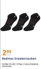 Strümpfe im Action Prospekt Sneakersocken von Redmax im aktuellen Action Prospekt für 2,99 €