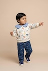 Promo Jean taille élastique brodé en coton BIO GOTS à 16,09 € dans le catalogue Monoprix Margaret ""