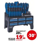 Set de 100 tournevis - Scheppach - Hyper U à Rouen Set de 100 tournevis - Scheppach en promo chez Hyper U Rouen à 19,99 €