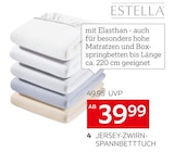 Estella Jersey-Zwirn-Spannbetttuch, im Angebot bei XXXLutz Möbelhäuser in Mannheim Estella Jersey-Zwirn-Spannbetttuch, Angebote bei XXXLutz Möbelhäuser Mannheim für 39,99 €